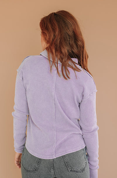 All That Matters Lilac Mineral Washed Top - FINAL SALE - FINAL FEW