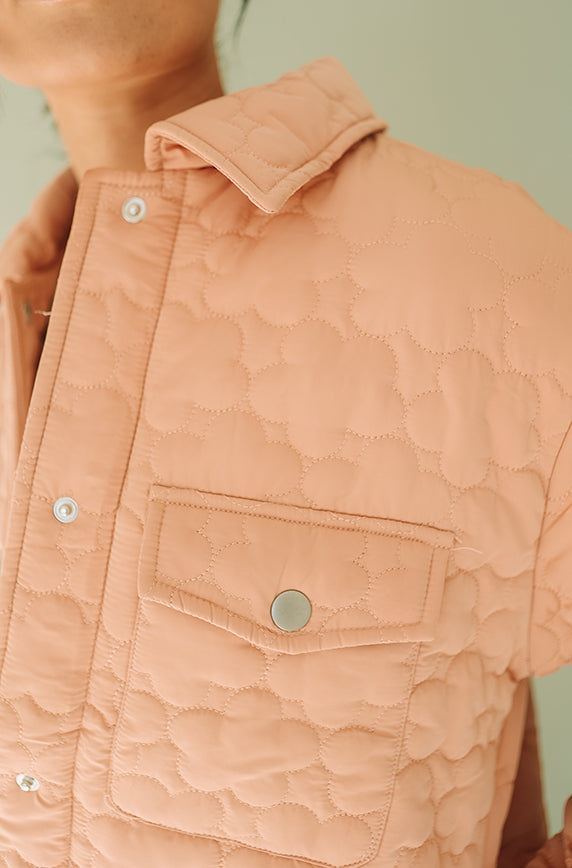 June Quilted Dusty Apricot Jacket