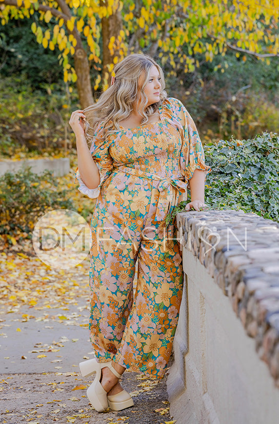 Aberdeen Retro Floral Jumpsuit - DM Exclusive - FINAL SALE – DM