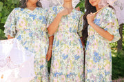 Aurora Periwinkle Floral Dress- DM Exclusive- Nursing Friendly- Maternity Friendly