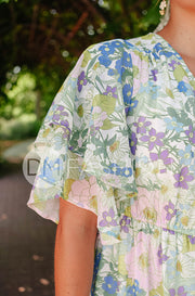 Aurora Periwinkle Floral Dress - DM Exclusive - Nursing Friendly - Maternity Friendly