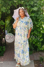 Aurora Periwinkle Floral Dress - DM Exclusive - Nursing Friendly - Maternity Friendly