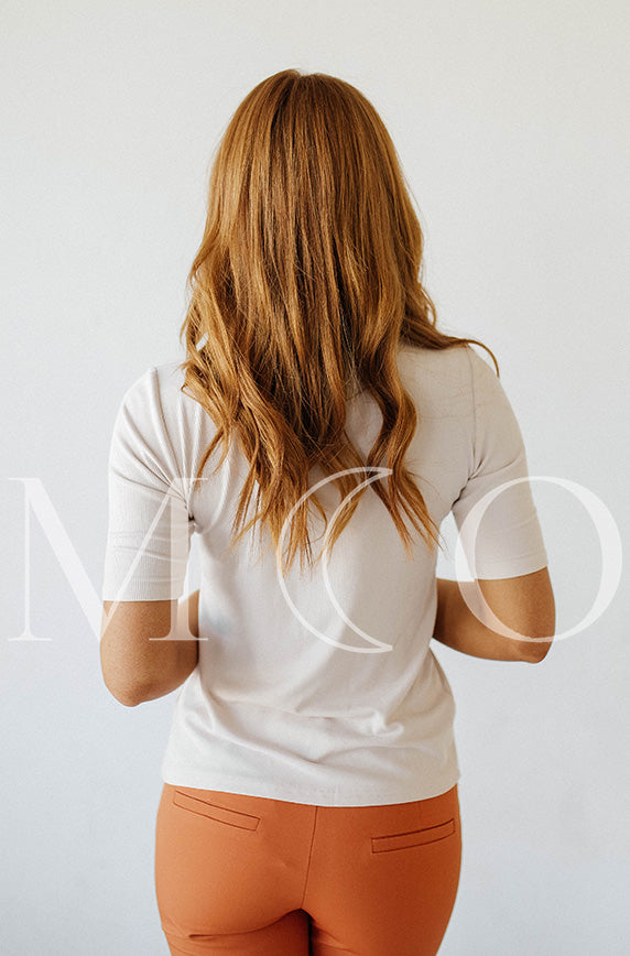 Ribbed Ivory MCO Top