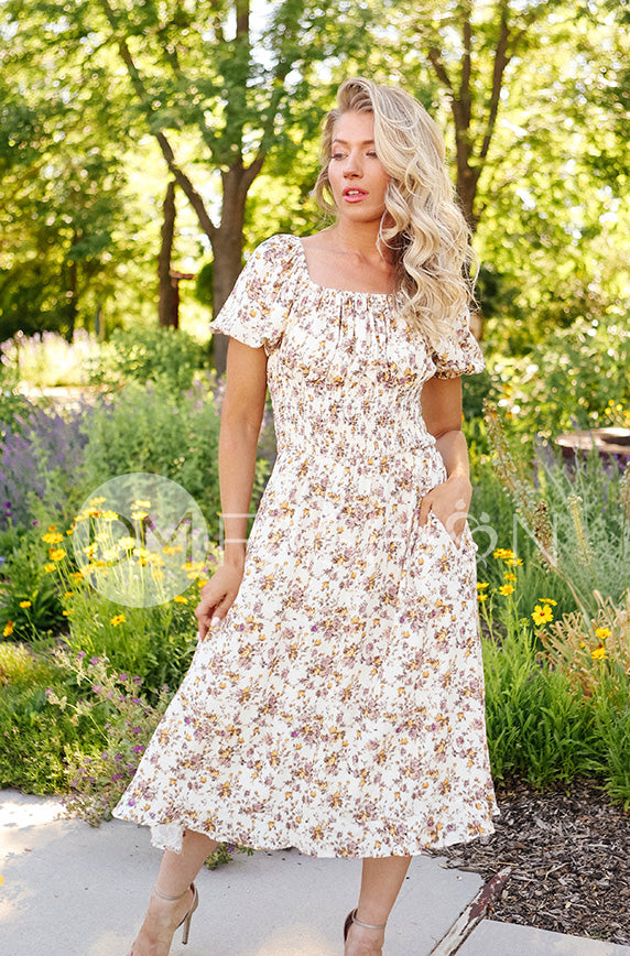 Betty Lilac Rose Dress - DM Exclusive