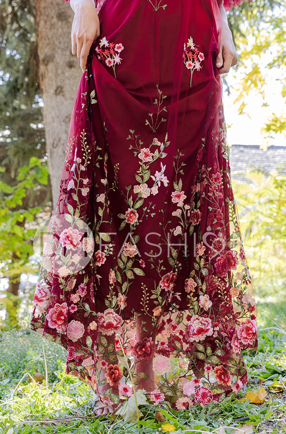 blue dress for baby girl Astr The Label Calantha Dress in Wine main image 1