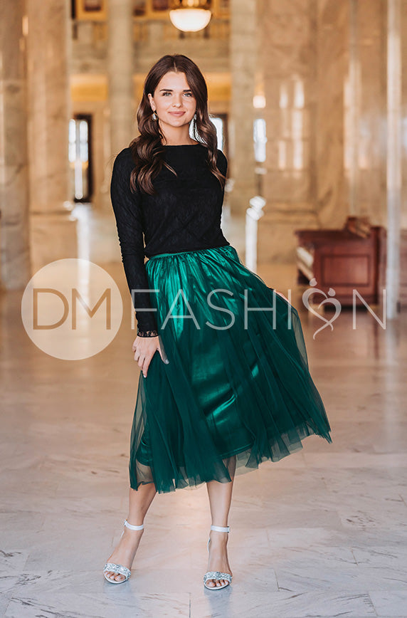 Queen For A Day Emerald Skirt - DM Exclusive