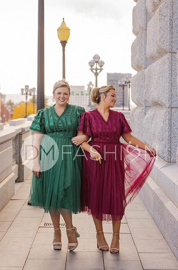 pink mermaid bridesmaid dresses Wedtrend Women Jade Mermaid Bridesmaids Mermaid Spaghetti Straps Tiered  Chiffon Floor Length Bridesmaid Dress Wedding Party Formal Dress – WEDTREND main image 1