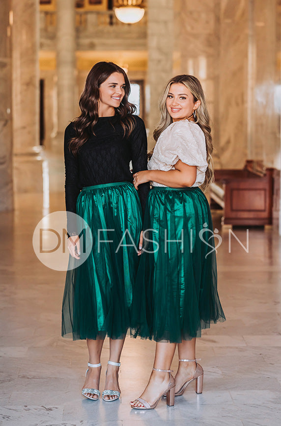 Queen For A Day Emerald Skirt - DM Exclusive