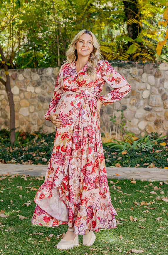 knee length dresses for ladies Nursing Midi Dress main image 1