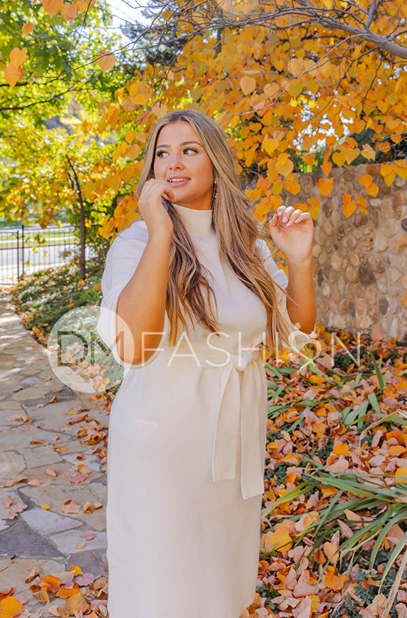 Alesha Ivory Sweater Dress - DM Exclusive