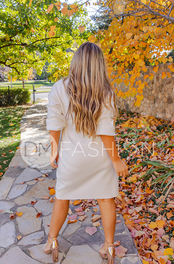 Alesha Ivory Sweater Dress - DM Exclusive