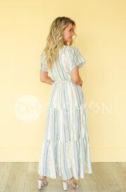 Layton Blue Stripe Dress - DM Exclusive