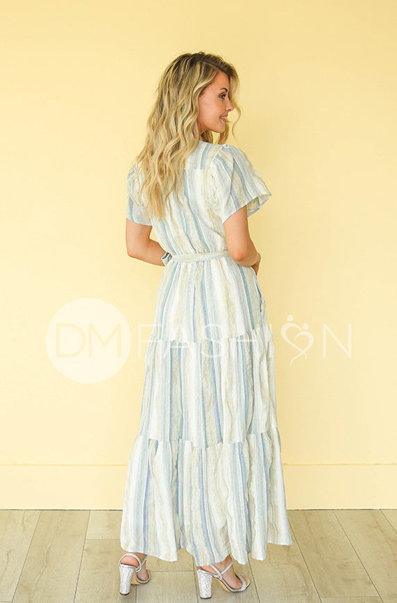 Layton Blue Stripe Dress - DM Exclusive