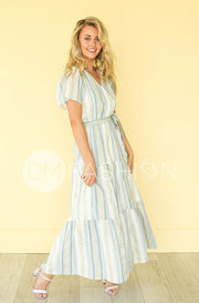 Layton Blue Stripe Dress -  DM Exclusive - Nursing Friendly
