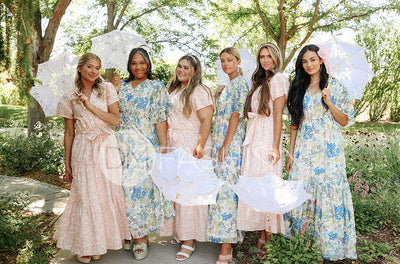 Aurora Periwinkle Floral Dress - DM Exclusive - Nursing Friendly - Maternity Friendly