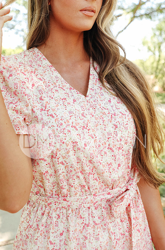 Layton Pink Floral Dress - DM exclusive - Nursing Friendly - Restocked 4XL Layton Pink Floral Dress - DM exclusive - Nursing Friendly - Restocked 4XL