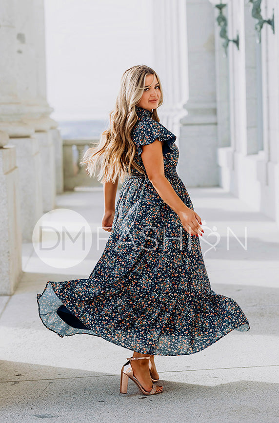 Still in Paradise Tropical Print Smocked Maxi Dress - FINAL SALE · Madison  + Mallory