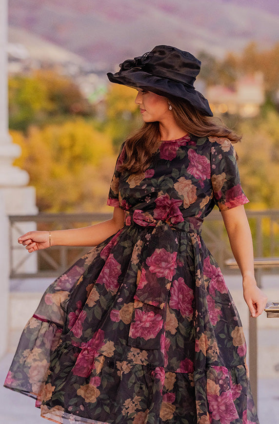 Dm Dress Code Zoe Black Floral Dress - DM Exclusive - FINAL SALE – DM Fashion