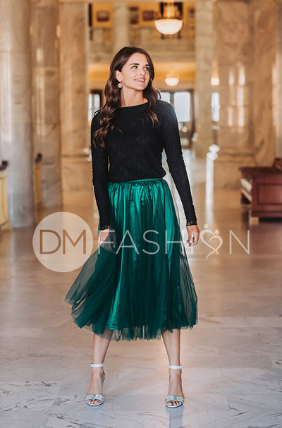 Queen For A Day Emerald Skirt - DM Exclusive