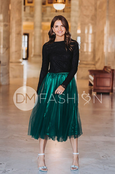 Queen For A Day Emerald Skirt - DM Exclusive