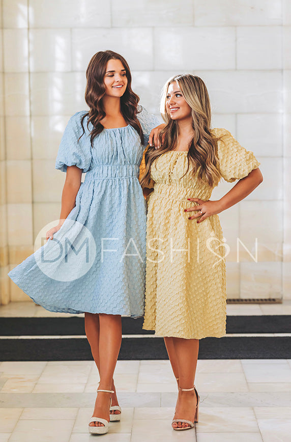 Brynn Corn Silk Texture Dress - DM Exclusive - Maternity Friendly - FINAL SALE 2XL Brynn Corn Silk Texture Dress - DM Exclusive - Maternity Friendly - FINAL SALE 2XL