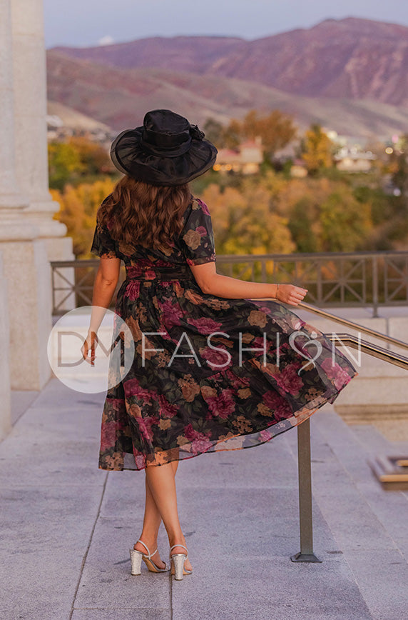 Dm Dress Code Zoe Black Floral Dress - DM Exclusive – DM Fashion