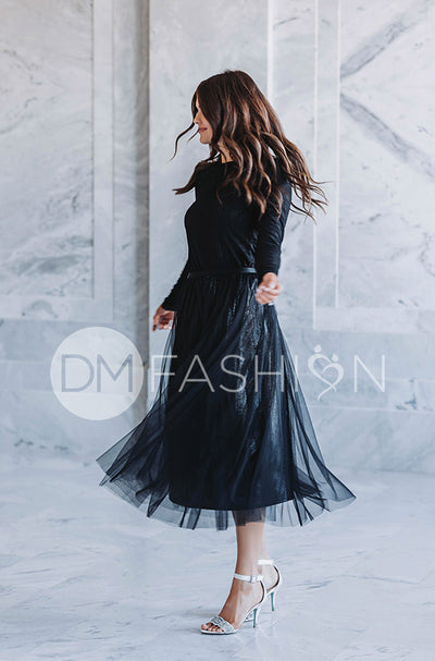 Queen For A Day Black Tulle Skirt - DM Exclusive