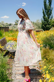 Celeste Iris Floral Dress- DM Exclusive