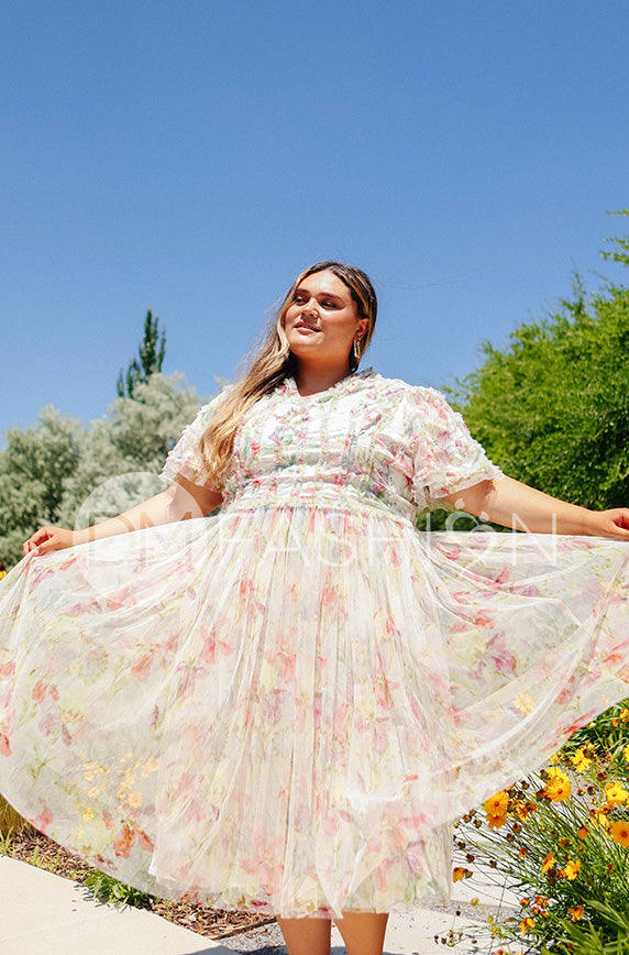 Celeste Iris Floral Dress- DM Exclusive