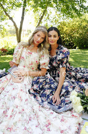 Brynnleigh Ivory Cottage Floral Gown- DM Exclusive