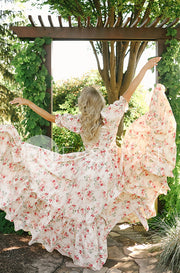 Brynnleigh Ivory Cottage Floral Gown- DM Exclusive