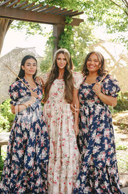 Brynnleigh Ivory Cottage Floral Gown- DM Exclusive