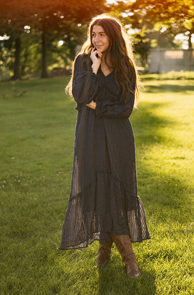 Sylvia Indigo Velvet Dress