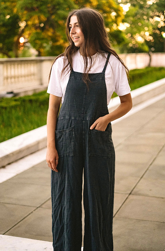 Scottie Mineral Washed Cotton Jumpsuit