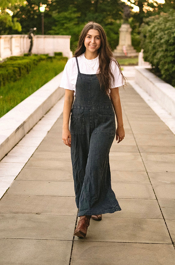 Scottie Mineral Washed Cotton Jumpsuit - FINAL FEW