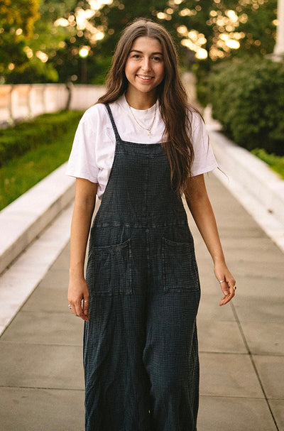 Scottie Mineral Washed Cotton Jumpsuit - FINAL FEW