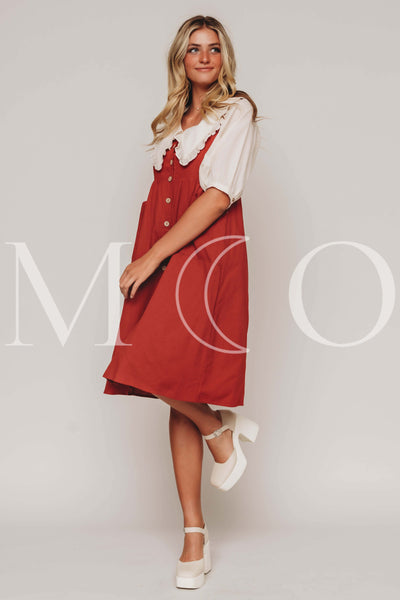 Tessa Sienna Red Jumper - MCO - Nursing and Maternity Friendly