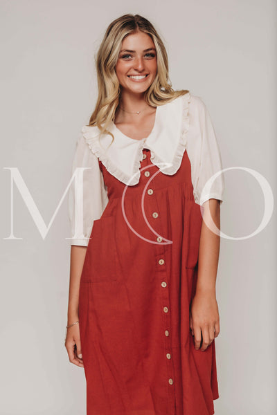 Tessa Sienna Red Jumper - MCO - Nursing and Maternity Friendly