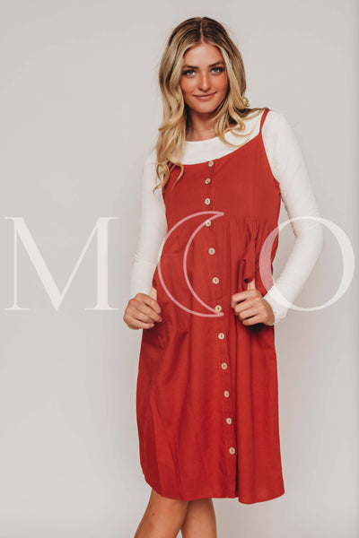 Tessa Sienna Red Jumper - MCO - Nursing and Maternity Friendly
