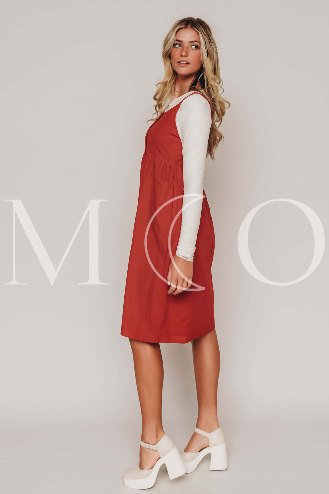 Tessa Sienna Red Jumper - MCO - Nursing and Maternity Friendly L Tessa Sienna Red Jumper - MCO - Nursing and Maternity Friendly L