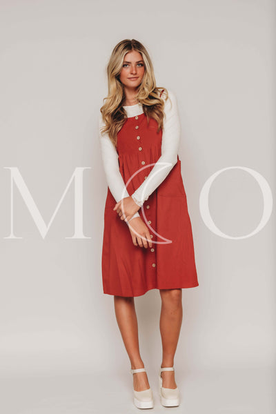 Tessa Sienna Red Jumper - MCO - Nursing and Maternity Friendly