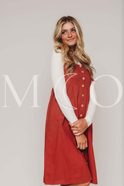 Tessa Sienna Red Jumper - MCO - Nursing and Maternity Friendly