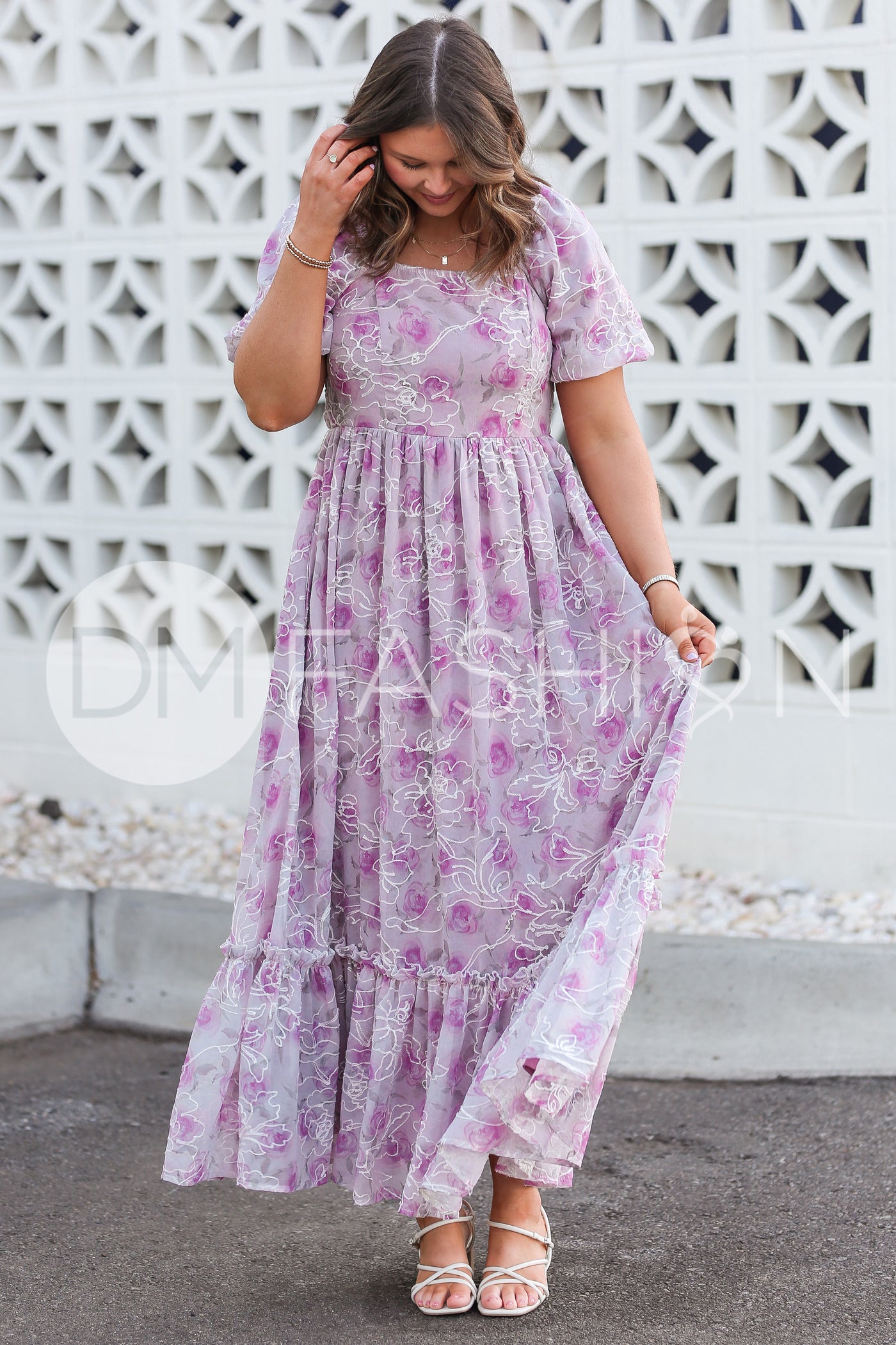 Annalise Berry Embroidered Floral Dress - DM Exclusive - Maternity Friendly - Restocked