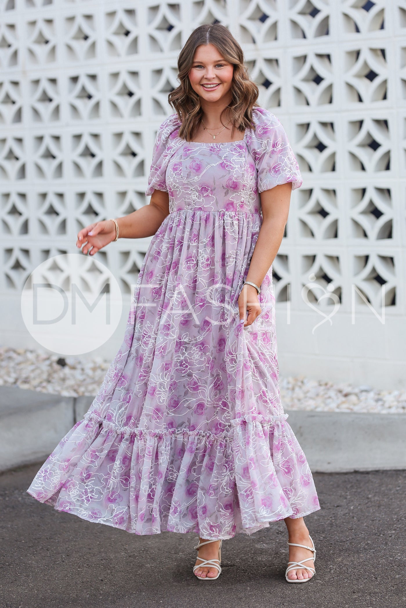 Annalise Berry Embroidered Floral Dress - DM Exclusive - Maternity Friendly - Restocked