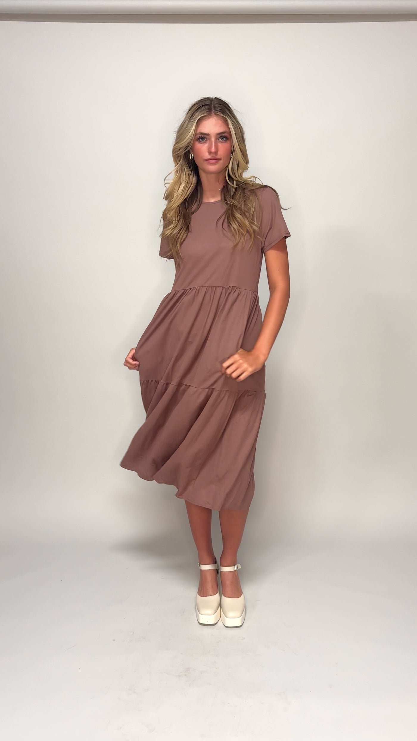 Kelsey Cedar Wood Dress - MCO - Maternity Friendly