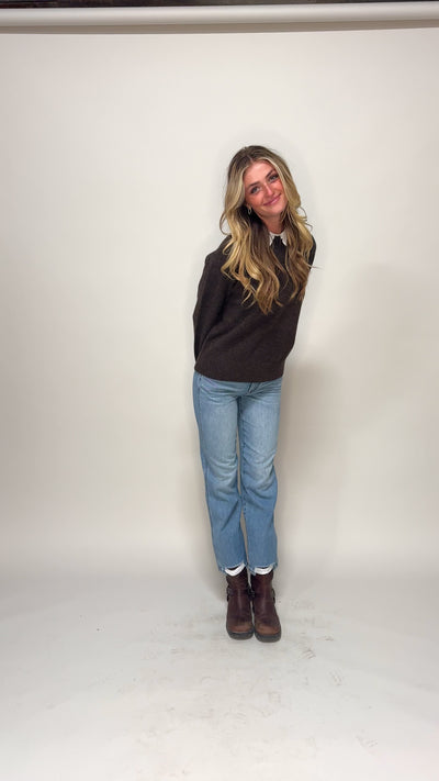 You Already Know Brown Sweater