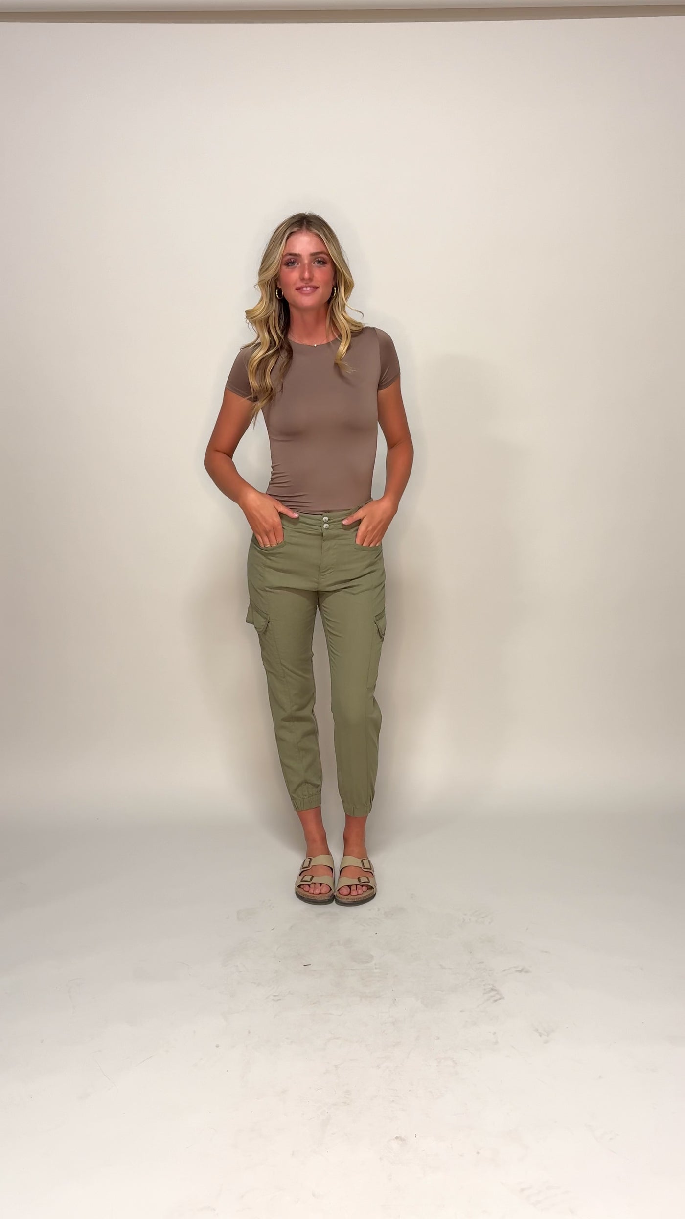 Come Play High Rise Olive Joggers