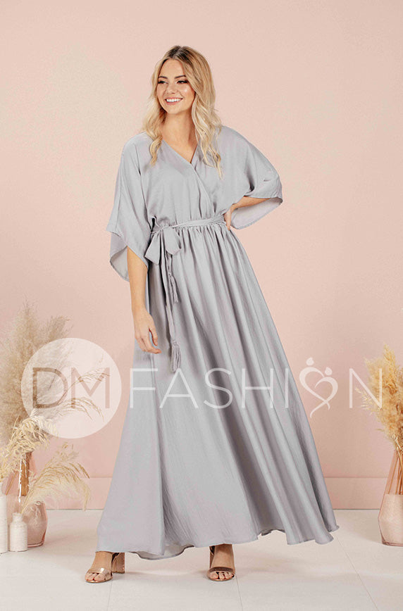 Venus Misty Gray Maxi - Nursing Friendly - FINAL SALE