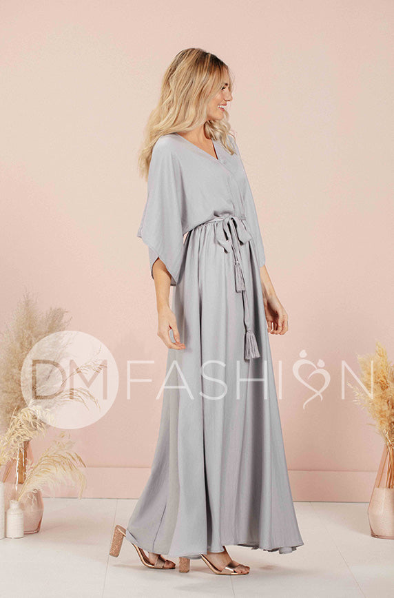 Venus Misty Gray Maxi - Nursing Friendly - FINAL SALE