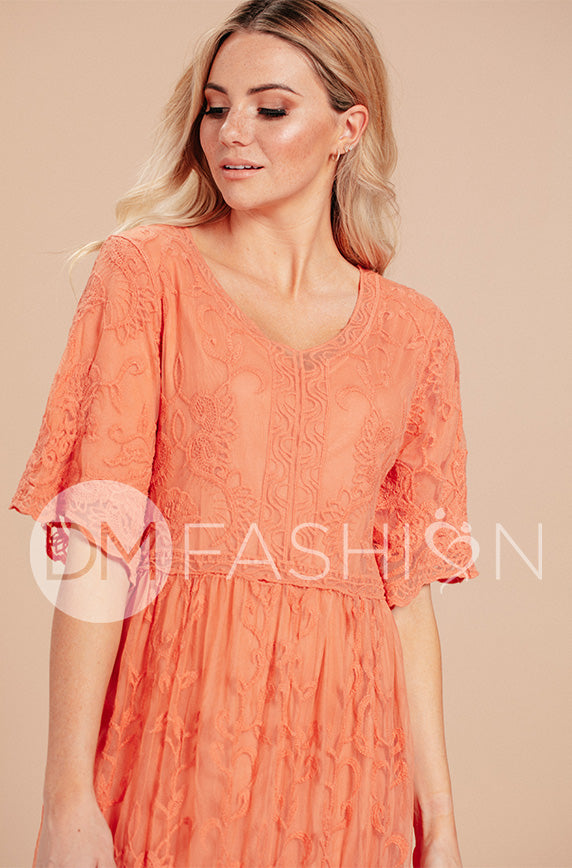 Aspen Canyon Sunset Lace Dress - Maternity Friendly - Final Sale Xs Aspen Canyon Sunset Lace Dress - Maternity Friendly - Final Sale Xs